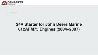 John Deere 612AFM75 Starter