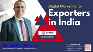 Why Exporters in India Need Digital Marketing?