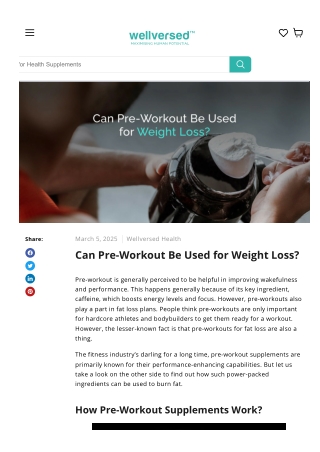 Can Pre-Workout Help With Weight Loss? Benefits & Risks
