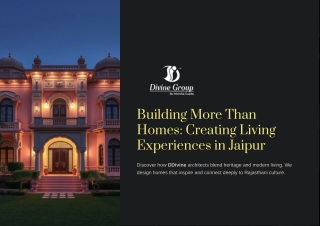 DDivine Group: Crafting Culturally Rich and Sustainable Homes in Jaipu