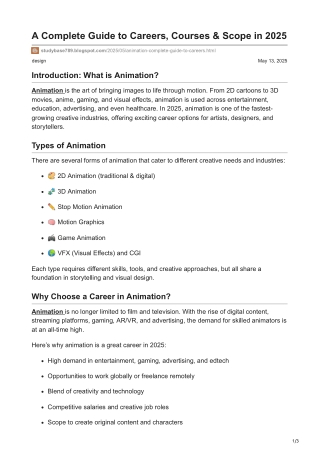 A Complete Guide to Careers Courses  Scope in 2025