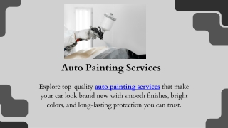 auto painting services