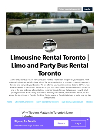 Why Tipping Matters in Toronto’s Limo Industry