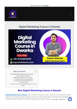 Digital Marketing Course in Dwarka