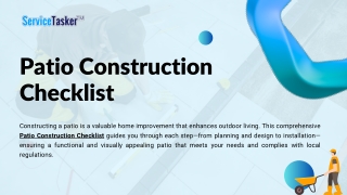 Patio Construction Checklist