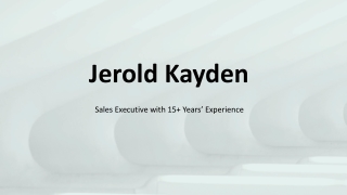 Jerold Kayden - A Deal-Making Pro From Boston, MA