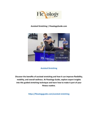 Assisted Stretching | FlexologyGuide.com