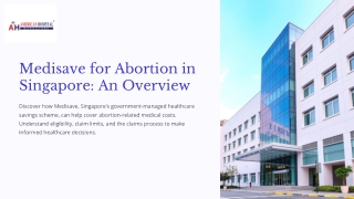 Understanding Medisave Support for Abortion in Singapore
