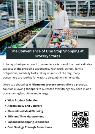 The Convenience of One-Stop Shopping at Grocery Stores