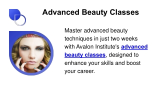 advanced beauty classes