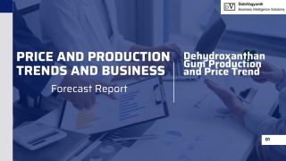 price and production trends and business forecast