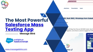 Salesforce Mass Texting App