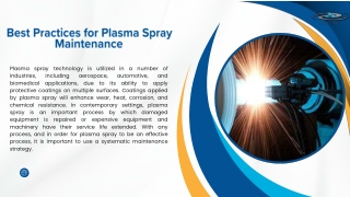 Best Practices for Plasma Spray Maintenance