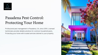 pasadena pest control protecting your home
