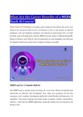 what are the career benefits of a mern stack