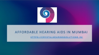 Affordable Hearing Aids in Mumbai