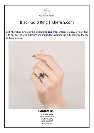 black gold ring kherish com