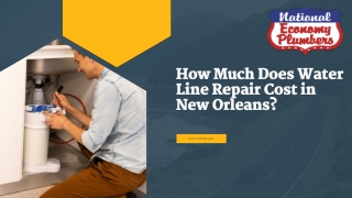 How Much Does Water Line Repair Cost in New Orleans