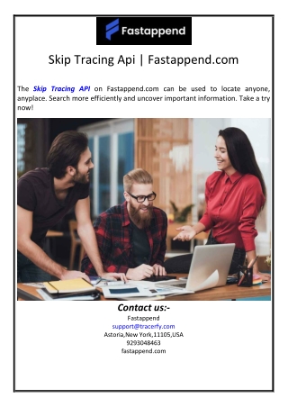skip tracing api fastappend com