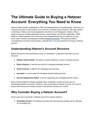 The Ultimate Guide to Buying a Hetzner Account_ Everything You Need to Know