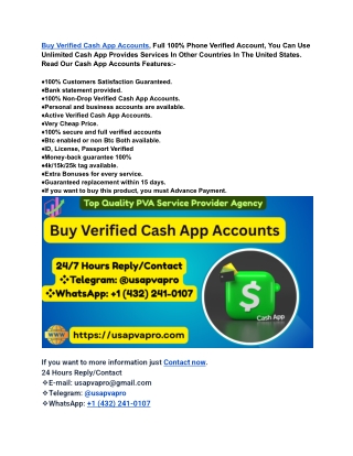 Instant Access to Buy Verified Cash App Accounts