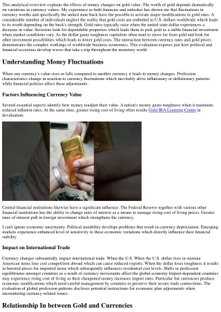 this analytical overview explains the effects