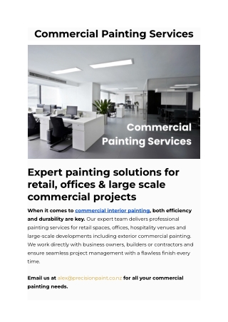 Commercial Painting Services