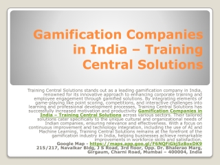 gamification companies in india training central solutions