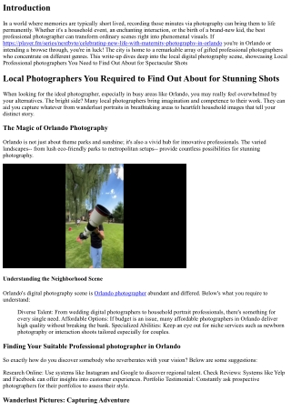 Neighborhood Professional Photographers You Need to Know About for Magnificent S