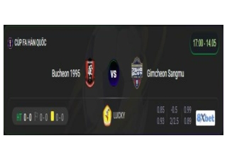 Xem trực tiếp Bucheon 1995 vs Gimcheon Sangmu vào lúc 17:00, ngày 14/05/2025