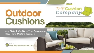 Custom Made Outdoor Cushions - Add Style to Your Commercial Space