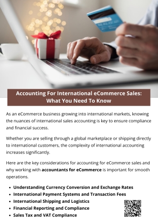 Accounting For International eCommerce Sales: What You Need To Know
