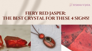Red jasper for zodiac signs