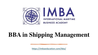 BBA in Shipping Management