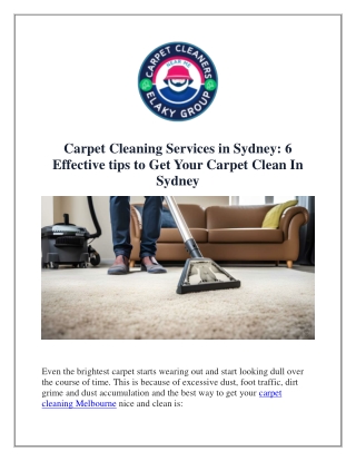 carpet cleaning services in sydney 6 effective