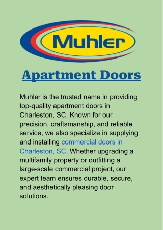 apartment doors