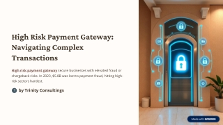 High Risk Payment Gateway: Navigating Complex Transactions