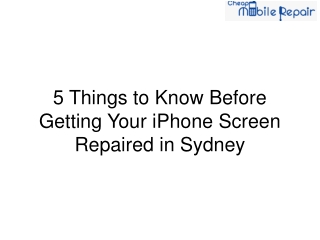 5 Things to Know Before Getting Your iPhone Screen Repaired in Sydney
