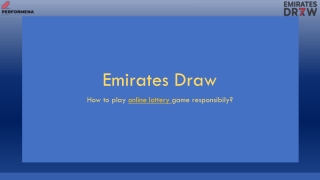 Emirates Draw PPT 72