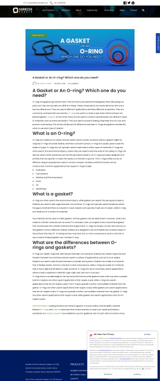 O-Ring vs Gasket: Key Differences & Applications
