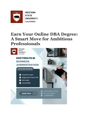 earn your online dba degree a smart move