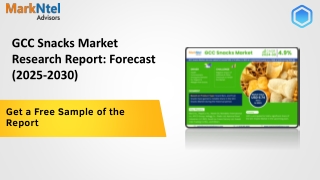 GCC Snacks Market Insights: Demand, Share, and Key Players 2030