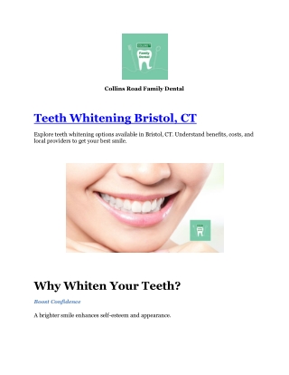 Teeth Whitening Bristol CT