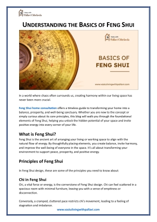 Understanding the Basics of Feng Shui