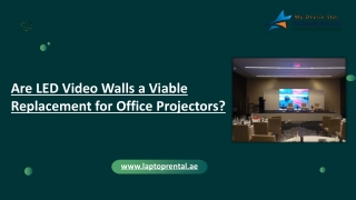 Are LED Video Walls a Viable Replacement for Office Projectors?