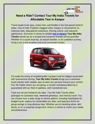 taxi in kanpur