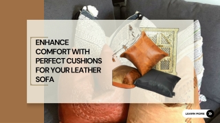 Premium Leather Cushions—Classic Style and Comfort