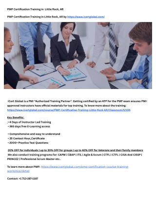 PMP Certification Training in  Little Rock, AR
