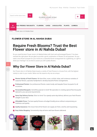 Blooming Elegance: Top Flower Store in Al Nahda Dubai – Your Local Guide to Fres