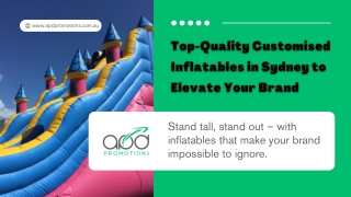 Premium Customised Inflatables in Sydney – Make a Big Impact